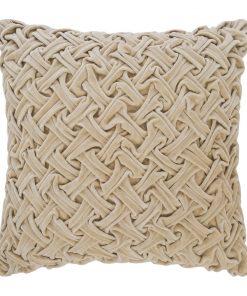 A by AMARA - Abstract Textured Cushion - Champagne