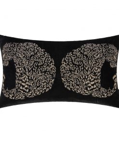 A by AMARA - Black Leopard Cushion - 30x50cm