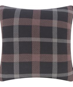 A by AMARA - Check Cushion - 50x50cm - Grey & Pewter