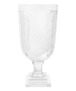 Copacabana Cut Glass Vase, Medium