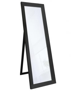LibbyWooden Frame Cheval Mirror, 155cm, Black
