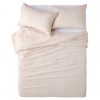 Linen Texture Quilt Cover Set Queen Size W 25cm x D 7cm x H 34cm in Blush 100% Linen Freedom