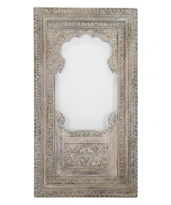 Massey Carved Timber Frame Floor Mirror, 190cm