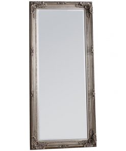 Ronni Baroque Floor Mirror, 156cm, Silver