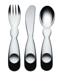 Alessi - Alessini Children's Cutlery Set - Stainless Steel