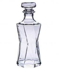 Cassiopea Decanter Size W 10cm x D 10cm x H 26cm in Clear Freedom