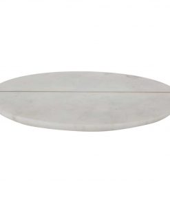 Marbella Cheese Board, Marble Size W 30cm x D 30cm x H 2cm in White Marble/Brass Freedom