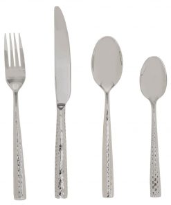 Ripple 16 Piece Cutlery Set Size W 26cm x D 16cm x H 7cm in Silver Stainless Steel Freedom