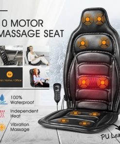 10 Motor Vibration Massage Cushion Chair Pad w/heat for Home Office Car