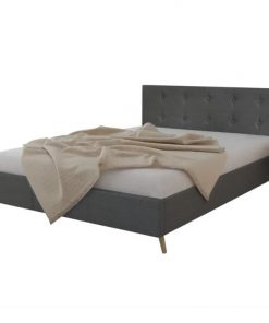 Bed Frame Queen Size Fabric Dark Grey | Afterpay | zip | Laybuy