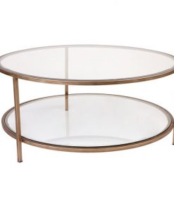 Cocktail Glass Top Coffee Table