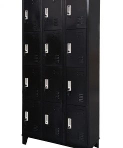 12 Door Locker - Office/Gym - Black | Afterpay | zipPay | Oxipay