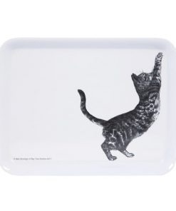 Ashdene Casual Cats Collection Scratching Cat Scatter Serving Tray