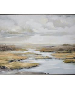 "Everglade View" Framed Textured Canvas Wall Art Print, 120cm