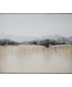 "Lakeside Reflections" Framed Textured Canvas Wall Art Print, 120cm