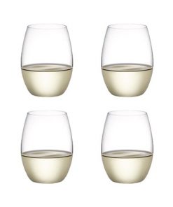 Plumm Vintage Stemless White+ Wine Glass 398ml Set of 4