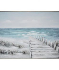 "Sandy Boardwalk" Framed Textured Canvas Wall Art Print, 120cm