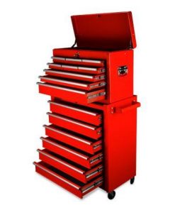 15 Drawer Tool Box Cabinet - Red