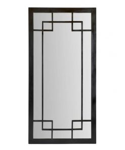 Tuscany Metal Framed Floor Mirror, 200cm, Black